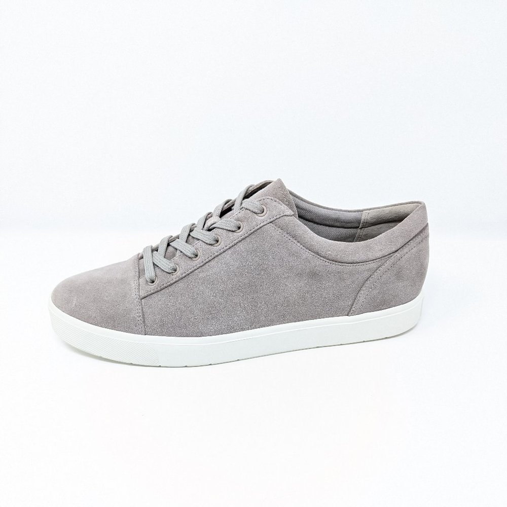 Vince Belford Suede Lace Up Grey Sneakers